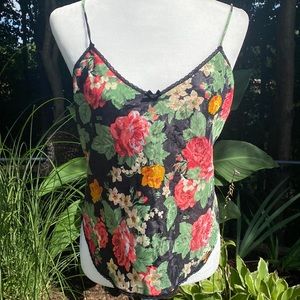Vintage Myonne Silky Chemise Top Size M